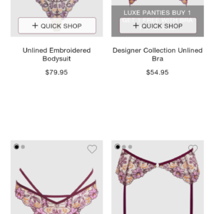Lingerie splurge
